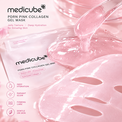 Medicube PDRN Pink Collagen Jelly Gel Mask – Korean Glass Skin Hydrating & Firming Face Mask